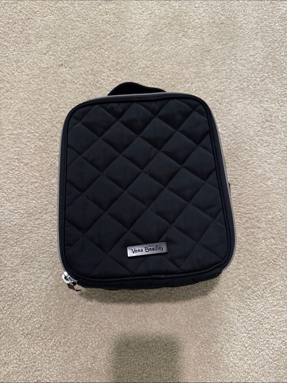 Vera Bradley Black Quilted lunch bag